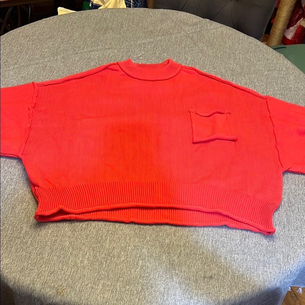POL Vibrant Red Knit Sweater